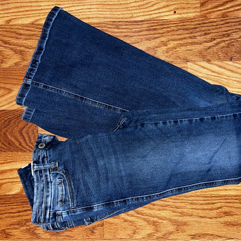 VERVET BY FLYING MONKEY Dark Blue Flare Jeans